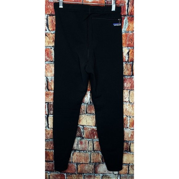 Patagonia Women's Vintage Fleece Lined Small Black Pants USA Warm Outdoors - Picture 2 of 4
